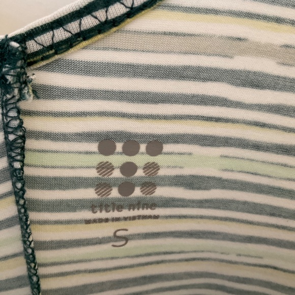 Title Nine Women Small Green Stripe Active Dress - Picture 2 of 6